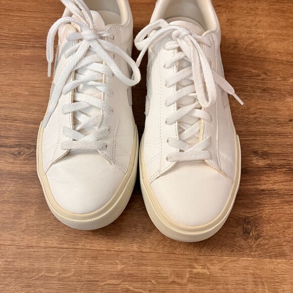 Veja Classic White Leather Campo Sneaker Sz M 8/ W 10 - Picture 4 of 14